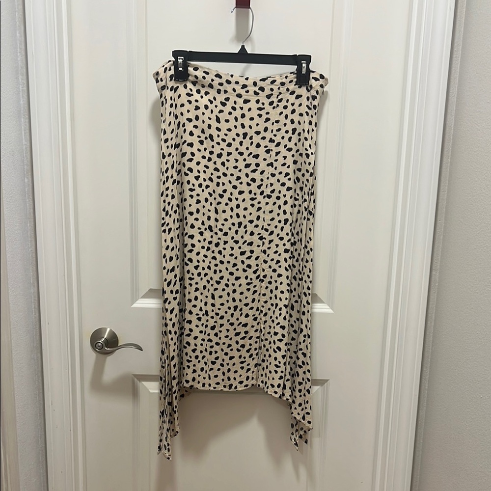 Leopard Print Midi Skirt